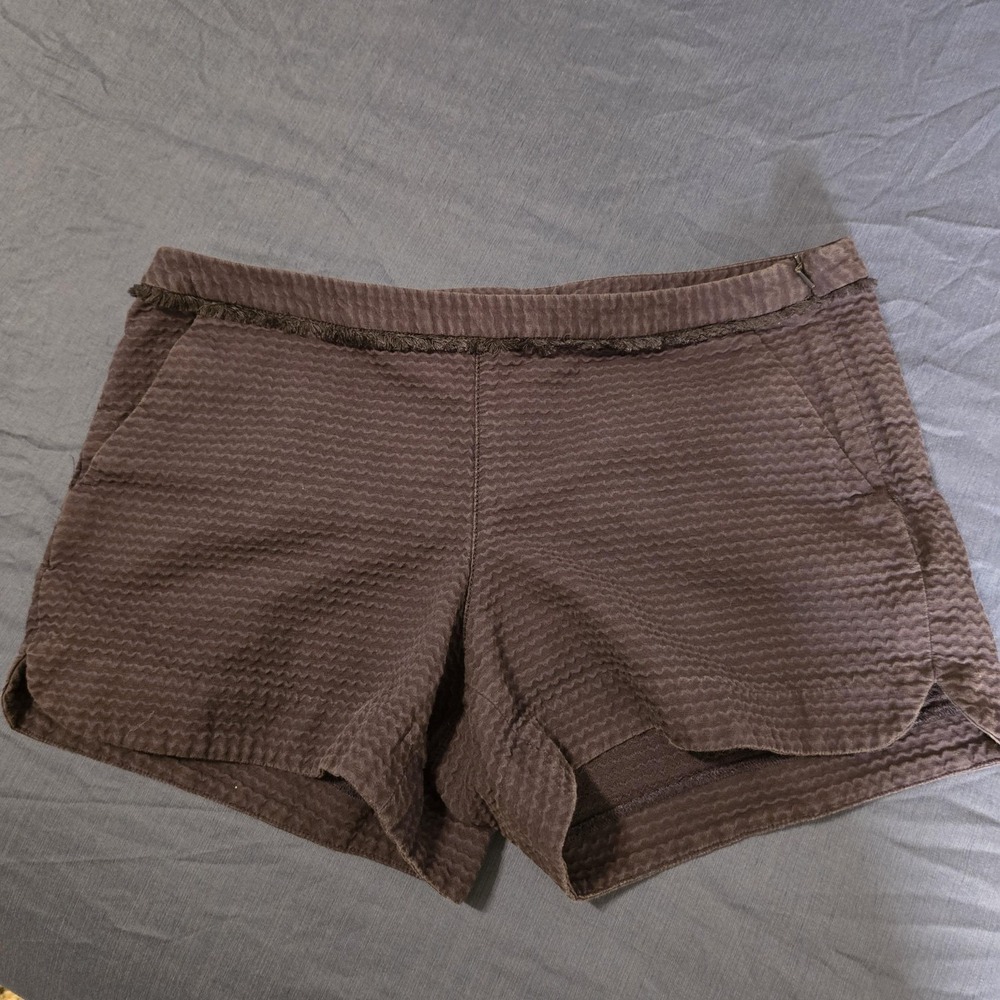 Lilly Pulitzer Shorts Womens 6 Blue Seersucker Chino Textured Summer Casual